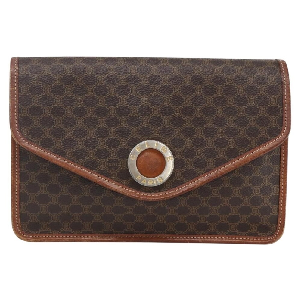 Celine Circle Logo Macadam Canvas and Leather
